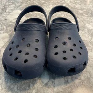 Kids' Classic Crocs - Navy Blue Size 3